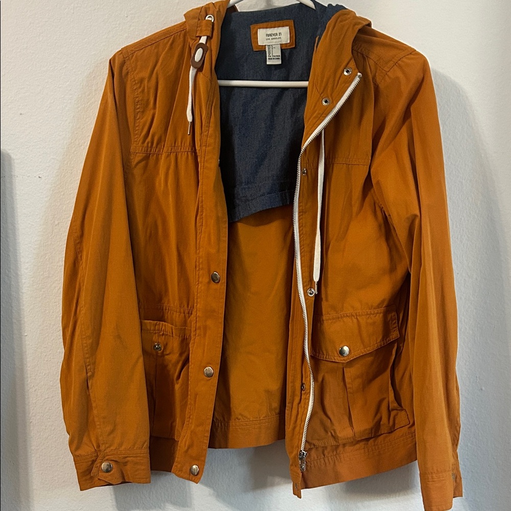 Forever 21 Mustard and Denim Jacket